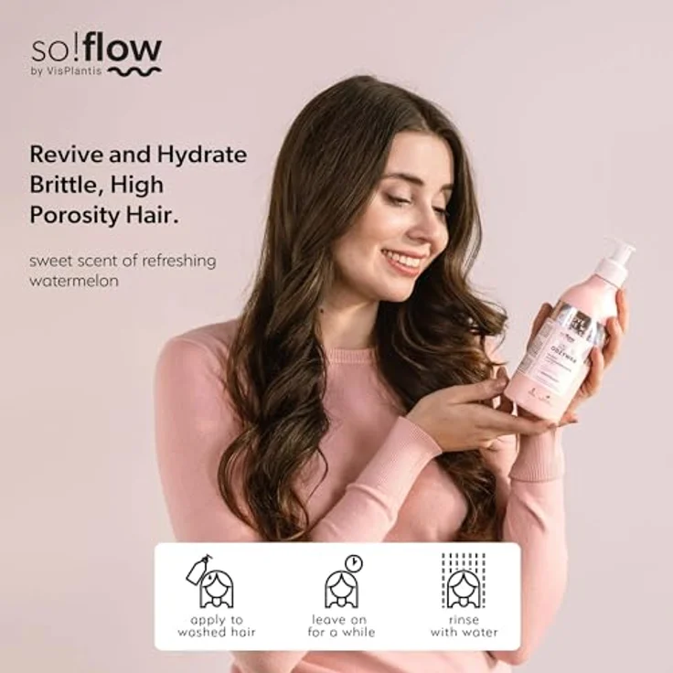SO!FLOW High Porosity Hair Conditioner, Protein-Emollient Haarspülung für hochporöses Haar, 400 ml – Bild 2