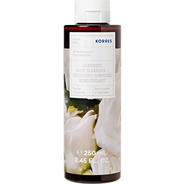 KORRES WHITE BLOSSOM Revitalisierendes Duschgel mit aktiv Aloe-Vera, dermatologisch getestet, vegan, 250 ml – Bild 1