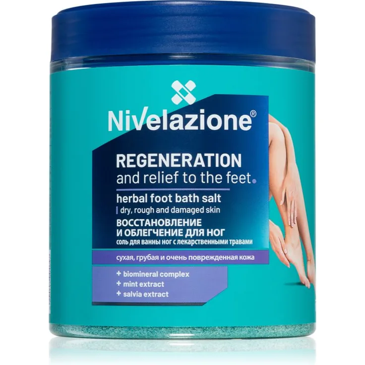 Farmona Nivelazione Feet Badesalz für müde Beine, 600 g, regenerierend und feuchtigkeitsspendend