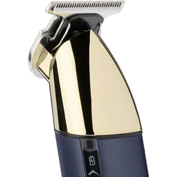 BaByliss Super-X Metal Series T992E, Barttrimmer mit präzisen Aufsatzklingen und wasserfester Ausführung, drahtlos, inkl. 2 Kammaufsätzen und Futteral – Bild 4