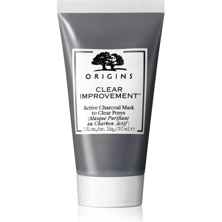 Origins Clear Improvement® Active Charcoal Mask To Clear Pores, reinigende Gesichtsmaske mit Aktivkohle, 30 ml, entgiftend und tiefenreinigend