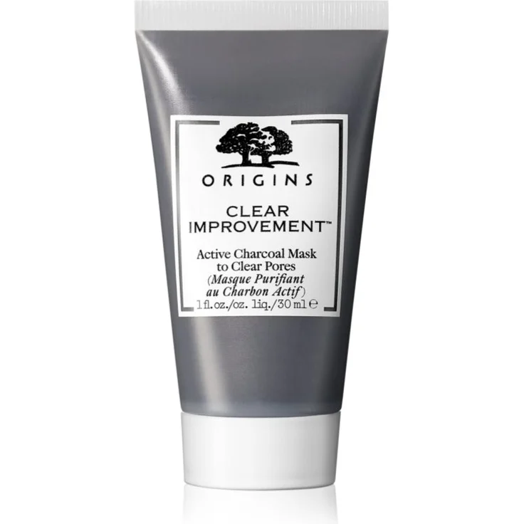Origins Clear Improvement® Active Charcoal Mask To Clear Pores, reinigende Gesichtsmaske mit Aktivkohle, 30 ml, entgiftend und tiefenreinigend