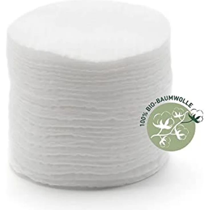 Larelle Bio-Wattepads rund, 80 Stück, GOTS Ecocert, ca. Ø57 mm, perfekt für die tägliche Schönheitspflege – Bild 2