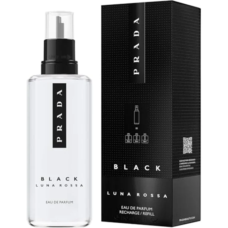 Prada Luna Rossa Black Eau de Parfum 150 ml Refill - Herrenduft mit elektrisierendem Zitrusauftakt