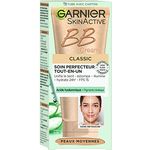 Garnier SkinActive BB Cream – All-in-1 Tagespflege mit Hyaluronsäure und Aloe Vera, kaschiert Hautunregelmäßigkeiten, LSF 15, Klassik, Mittel, 50 ml