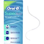 Oral-B SuperFloss Zahnseide Vorgeschnitten 50 Stück Zahnseide/Flosser Bei prothetischer und implantologischer Versorgung