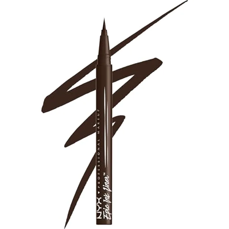 NYX Professional Makeup Epic Ink Liner, Eyeliner 1 ml, präziser, wasserfester und veganer Lidstrich in DARK CHOCOLATE