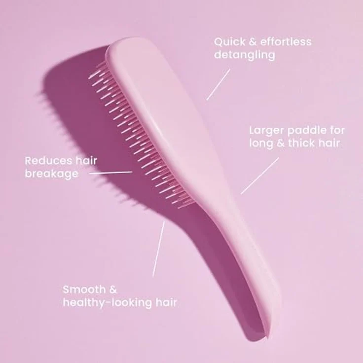 Tangle Teezer Large Ultimate Detangler Salmon Pink, Entwirr-Haarbürste groß, perfekt für langes, dickes, lockiges Haar, Haarbürste ohne Ziepen – Bild 4