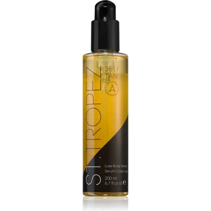 St.Tropez Self Tan Luxe Body Serum, Selbstbräuner mit Pflegeeffekt, 200 ml, für ein natürlich gebräuntes Aussehen