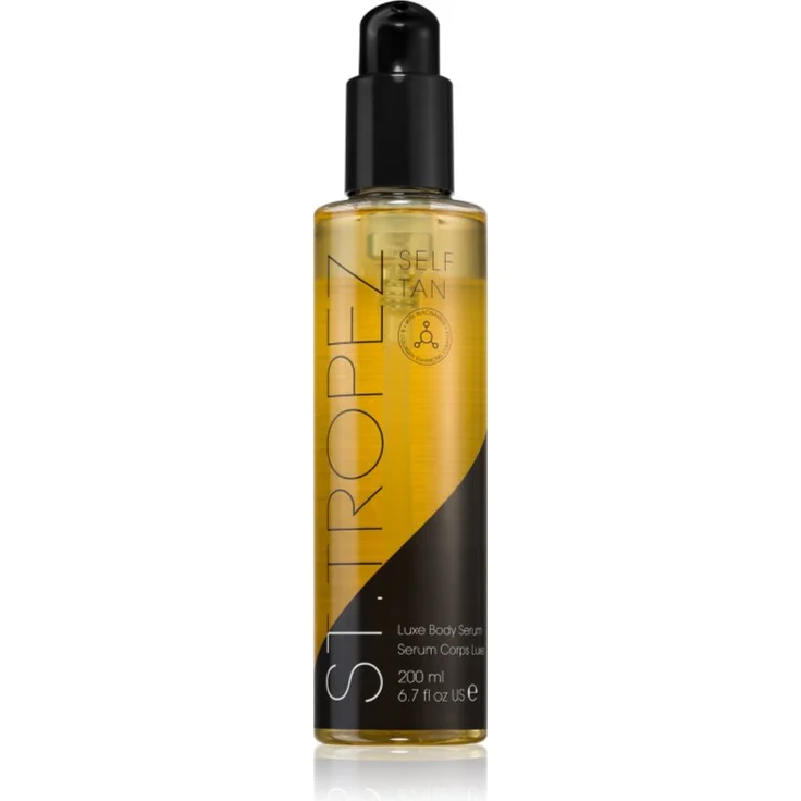 St.Tropez Self Tan Luxe Body Serum, Selbstbräuner mit Pflegeeffekt, 200 ml, für ein natürlich gebräuntes Aussehen