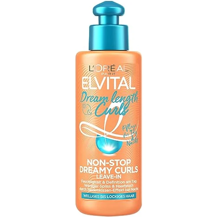 L'Oréal Paris Elvital Leave-In Conditioner für definierte Locken, Anti-Frizz Haarkur für mehr Schwung und Griffigkeit, Dream Length Curls Non-Stop Dreamy Curls, 1 x 200 ml – Bild 1