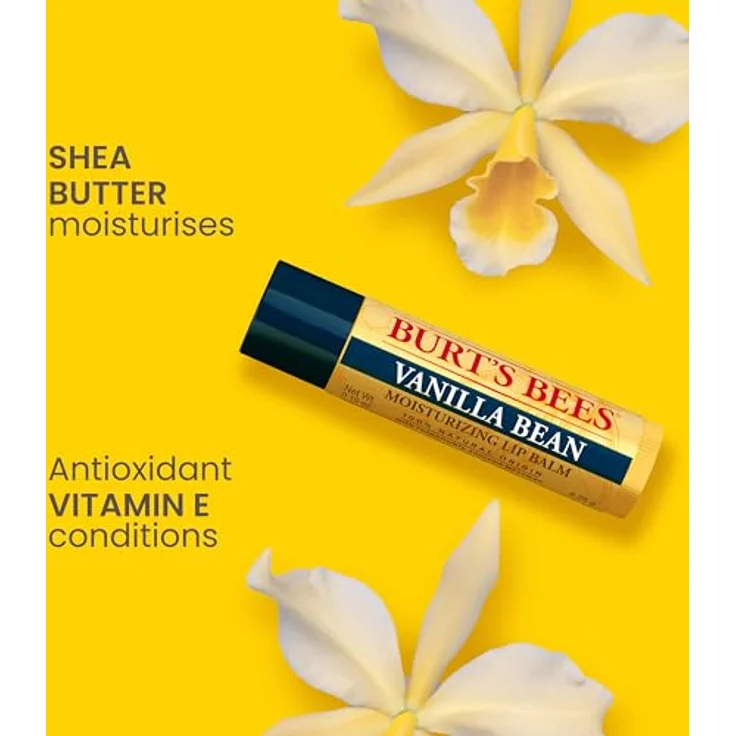 Burt's Bees Lippenbalsam Vanilla Bean Stick 4,25 g, für gepflegte Lippen – Bild 2