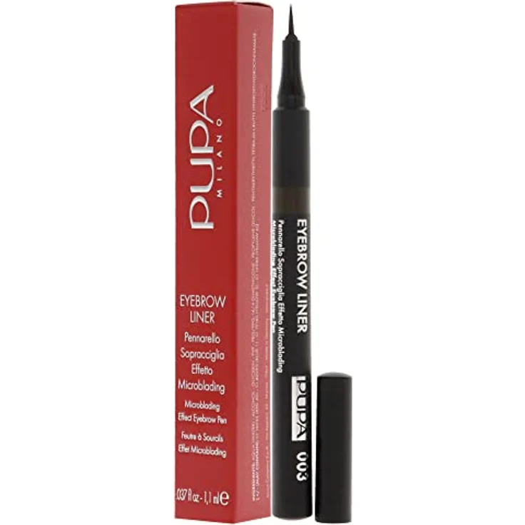 Pupa Milano Eyebrow Liner 003, Augenbrauenstift mit ultrafeiner Spitze und langanhaltender Formel, 1,1ml – Bild 4