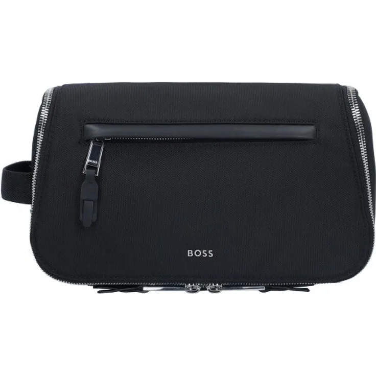 Boss Highway Kulturbeutel, 27 cm, schwarz, 100% Polyester, kompakte Größe