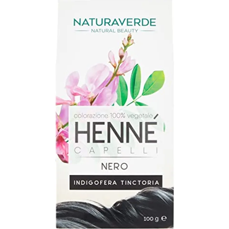 Naturaverde Schwarze Henna-Pflanzenfarbe 100 gr
