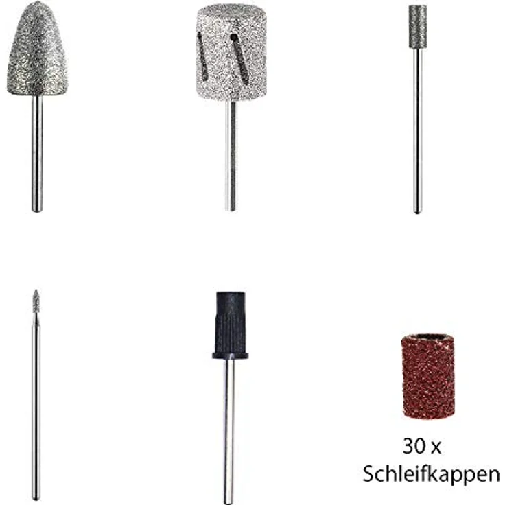 Promed Pedimed Hornhautgerät, elektrische Nagelfeile für Maniküre Pediküre, professionelles Pediküre-Set, Professionelles Nagelpflegeset, Nagelfräser mit 35-teiligem Zubehör, 20 000 U/min - Preisvergleich – Bild 5