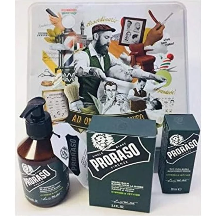 Proraso Cypress & Vetyver Bartpflege Beard Kit 3 teilig 330 ml – Bild 4