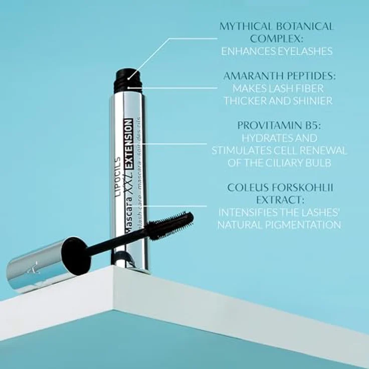 Talika Lipocils Mascara XXL Extension, verlängernde Wimperntusche für Damen, Farbton brown, 8.5 ml – Bild 2