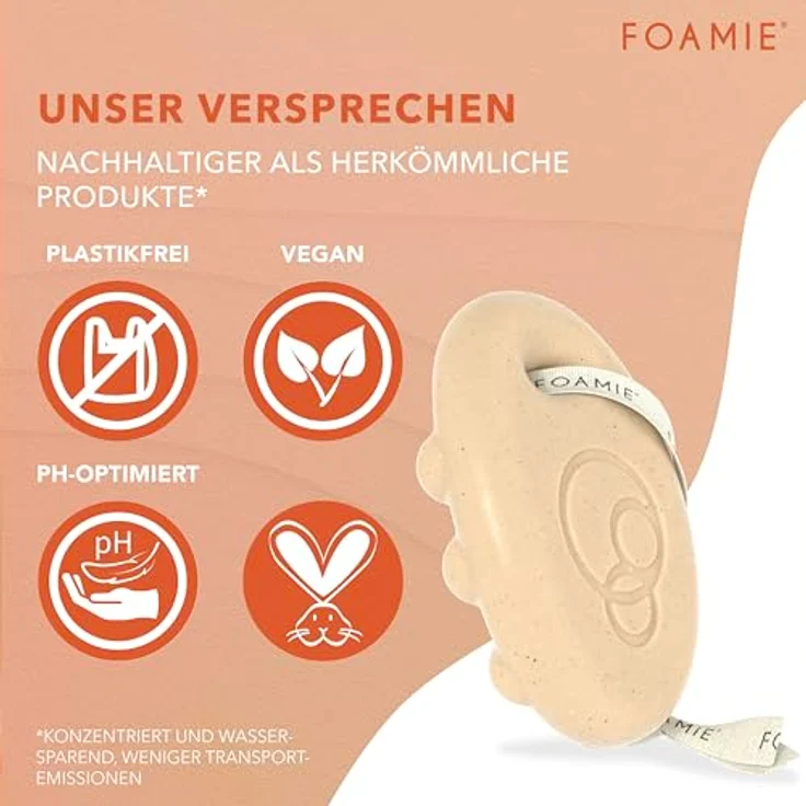 FOAMIE Feste Duschpflege - More Than a Peeling 80 g – Bild 2