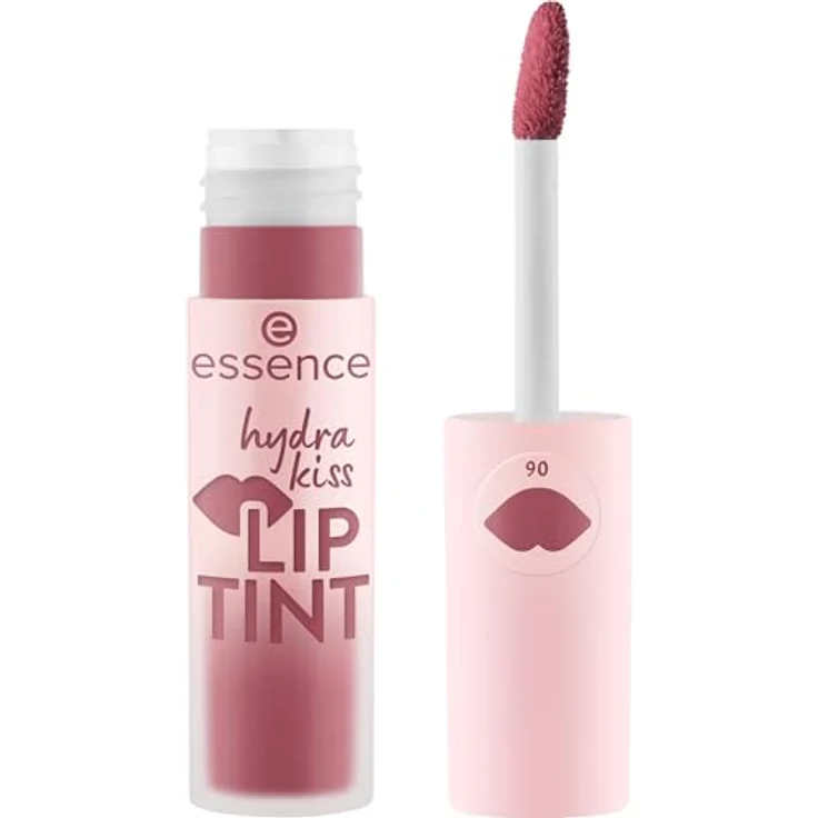 Essence Hydra Kiss Lip Tint, Lippenstift in 06 Berry Crush, leichter Farbton mit glänzendem Finish, 4 ml – Bild 1