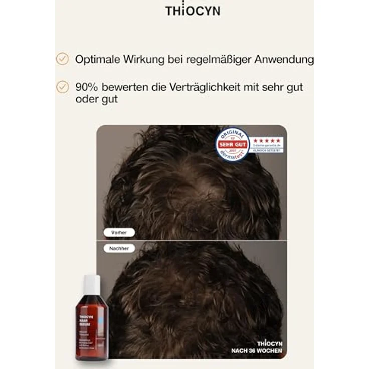 THIOCYN Haarserum gegen Haarausfall Mann - Haarwachstum beschleunigen mit Thiocyanat-Formel, 150ml – Bild 5