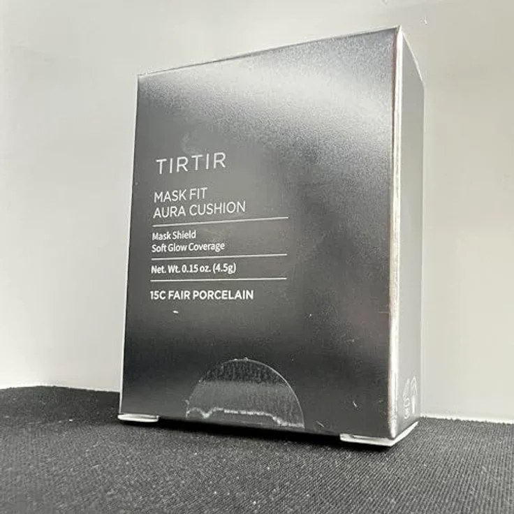 TIRTIR Mask Fit Aura Cushion Mini, feuchtigkeitsspendendes Make-up im Schwamm zur Verjüngung der Gesichtshaut, Farbton 15C Fair Porcelain, 4.5 g – Bild 7