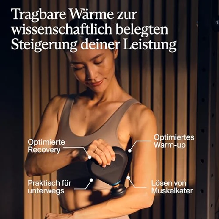 Therabody Theragun Mini Plus, tragbare Massagepistole mit Wärme und 3 Geschwindigkeiten, Bluetooth-fähig, Reisegröße – Bild 2