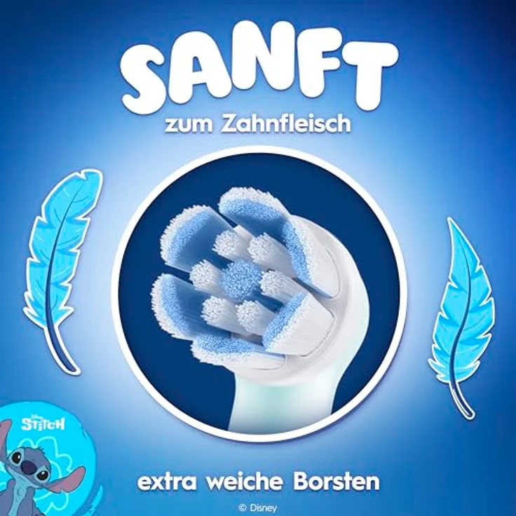 Braun Oral-B Kids Disney Stitch, Ersatzbürsten Stiele für elektrische Zahnbürsten, 8er Set für Kinder ab 6 Jahren, sanfte Reinigung mit weichen Borsten – Bild 5