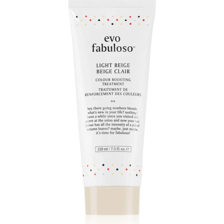 EVO Fabuloso Colour Boosting Treatment Conditioner, leuchtendere Haarfarbe, Farbton Light Beige, 220 ml