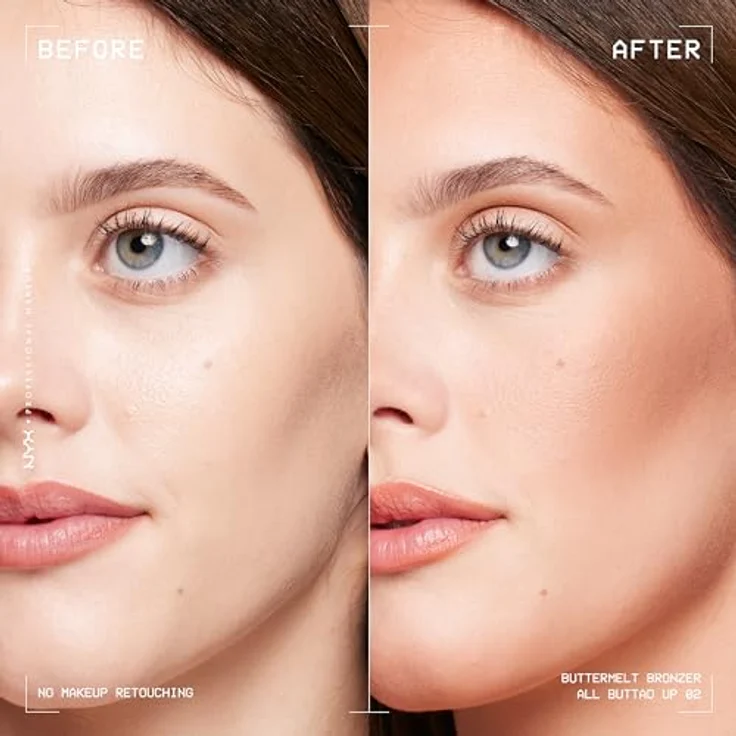 NYX Professional Makeup Buttermelt Bronzer, cremiger Bronzer in Farbton 02 All Buttad Up, 5 g für einen sonnengeküssten Teint und Konturierung – Bild 3