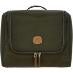 Bric's X-Travel Kulturbeutel zum Aufhängen, 27 cm, olive, handgefertigtes Design mit edlem Look