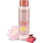 Jean & Len Schaumbad Pfingsrose & Litschi, für ein entspannendes Badeerlebnis, blumig-zarter Duft nach Pfingstrose und Litschi, für alle Hauttypen, Badezusatz, ohne Parabene & Silikone, vegan, 400 ml - Preisvergleich