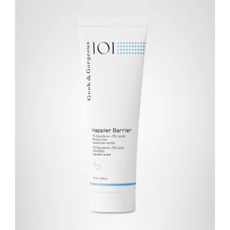 Geek & Gorgeous 101 Basics Happier Barrier Moisturizer, Feuchtigkeitsspendende Gesichtscreme mit natürlichen Inhaltsstoffen, Unisex, 50 ml – Bild 10