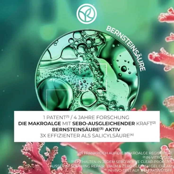 Yves Rocher SEBO ACTIVE CLEAR Anti-Pickel Creme, 40ml – Mattierende Gel-Creme mit 97% natürlichen Inhaltsstoffen, reguliert Talg und verfeinert das Hautbild – Bild 3