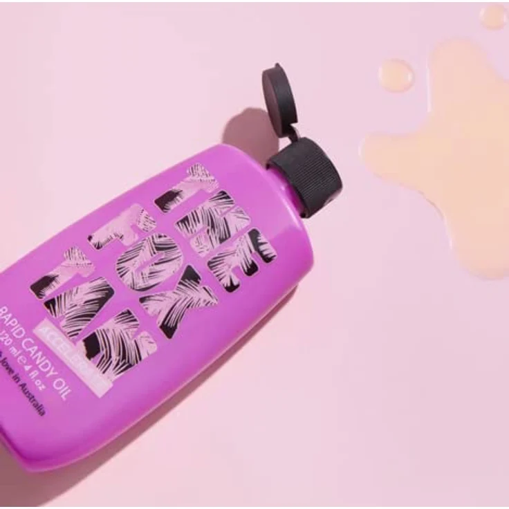 The Fox Tan - Bräunungsbeschleuniger - Rapid Candy Oil - ohne Selbstbräuner für den Körper, Tanning-Öl mit Kokos-, Mandel- und Jojoba-Öl, vegan, 120 ml – Bild 4