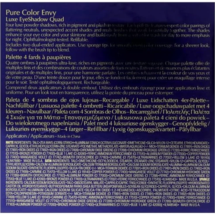 Estée Lauder PC Envy Eyeshadow Quad, Lidschattenpalette mit 4 luxuriösen Farben, 6 g – Bild 5