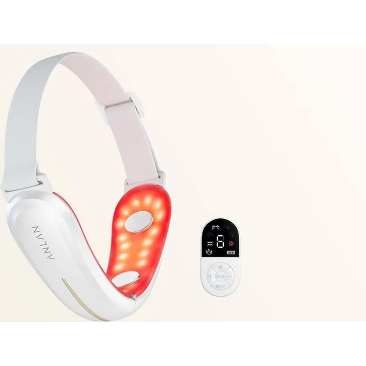 ANLAN 01-AVLY41-02A Gesichtsgerät, straffendes Massagegerät mit Mikrostrom- und EMS-Technologie, ergonomisch und wiederaufladbar
