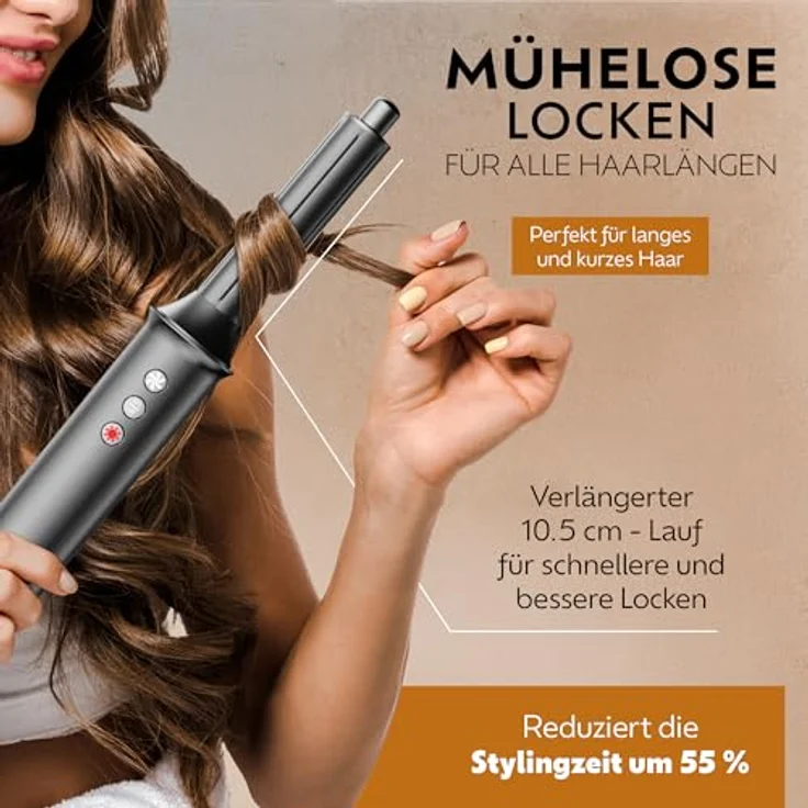Ted Hilley OmniStyle - Multistyler mit automatischer Lockenfunktion, 200 Mio. Ionen, Thermo-Control, 5-in-1 Styling und 2,5 m Kabel – Bild 4