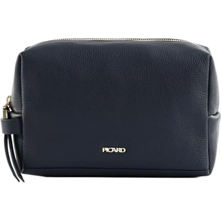 Picard Java 1 Kosmetiktasche, 100% Leder, 19.5 cm x 7.5 cm x 12.5 cm, blau
