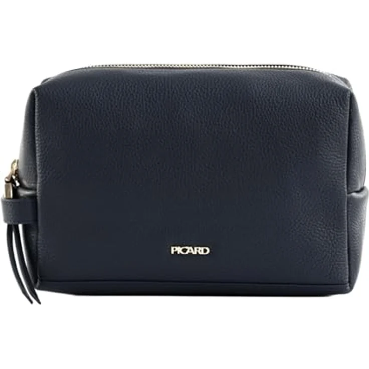 Picard Java 1 Kosmetiktasche, 100% Leder, 19.5 cm x 7.5 cm x 12.5 cm, blau – Bild 1