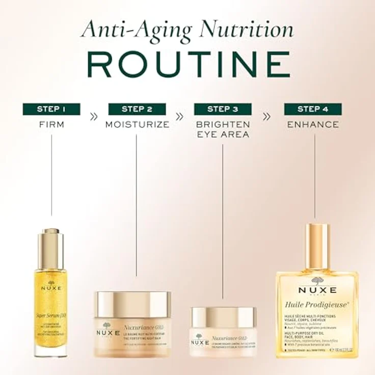 Nuxe Nuxuriance Gold Baume Nuit Nutri-Fortifiant Creme 50 ml – Bild 6