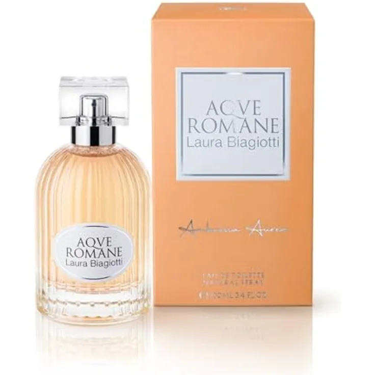 Laura Biagiotti Aqve Romane Ambrosia Aurea Eau de Toilette Spray, blumig, bernsteinfarben, 100 ml