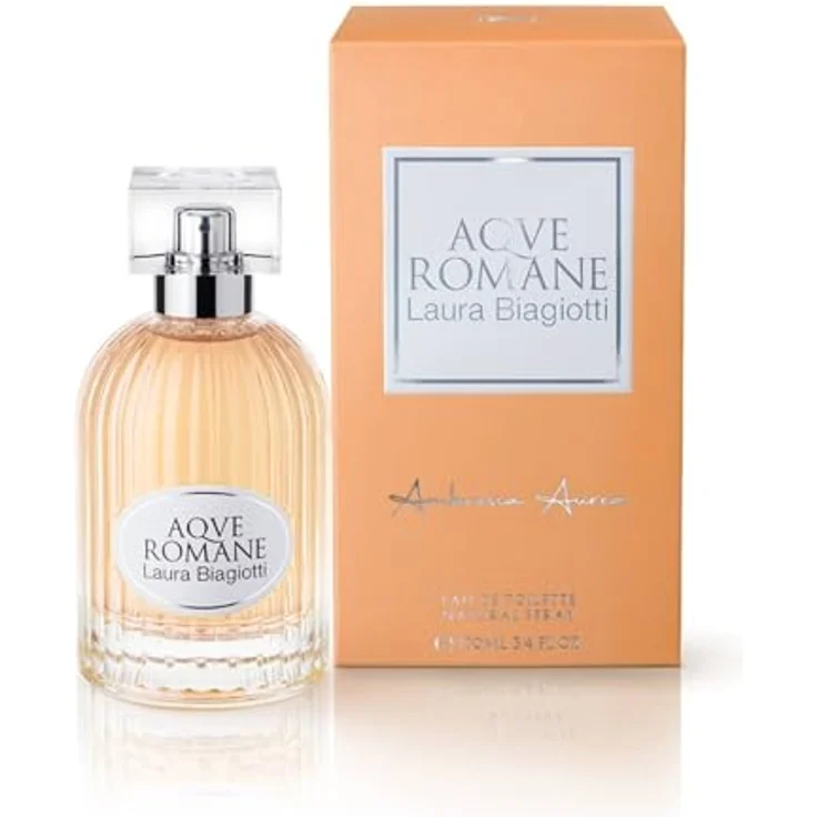 Laura Biagiotti Aqve Romane Ambrosia Aurea Eau de Toilette Spray, blumig, bernsteinfarben, 100 ml – Bild 1