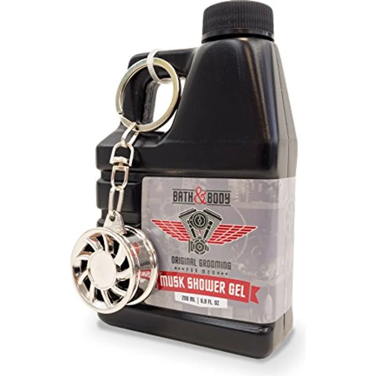 accentra Duschgel für Männer im Deko-Kanister 200ml, Geschenk für Auto-Fans, Bath & Body Motor – Bild 1