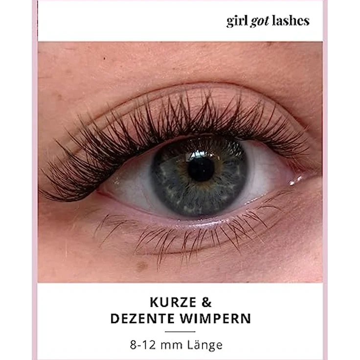 girl got lashes R.I.P. Mascara Wimpernextensions Set, handgemacht, C-Curl 8-12 mm, 5 Wimpern-Paare, vegan, 5-7 Tage Halt – Bild 2