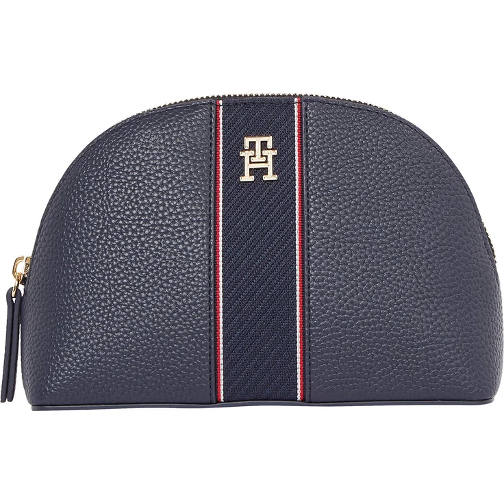 Tommy Hilfiger Kulturbeutel TH LEGACY WASHBAG, Damen Kosmetiktasche, Mini Bag in Space Blue – Bild 1