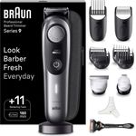 Braun Bartschneider BeardTrimmer BT9440, Herren Trimmer mit 40 Einstellungen und 180 Min. kabelloser Laufzeit