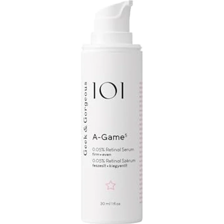 Geek & Gorgeous A-Game 5 Leichtes Serum mit 0,05% Retinal 30 ml - Mildert Falten & Hautunreinheiten - Anti-Aging Gesichtspflege für alle Hauttypen – Bild 3