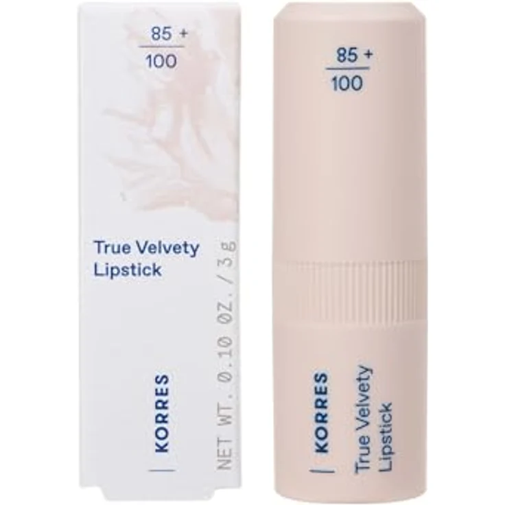 KORRES True Velvety Lipstick Vivid Red 55, roter Lippenstift mit hoher Deckkraft, cremiger Textur & semi-mattem Finish, 3g, vegan – Bild 2