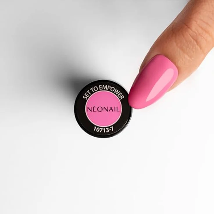NÉONAIL UV Nagellack 7,2 ml - ROSA - Set To Empower - Hochpigmentierter Neon Pink Lack für Gel Nägel, 21 Tage Haltbarkeit, Aushärtung in LED/UV-Lampe – Bild 3